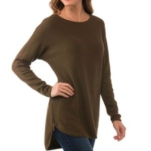 NWT Michael Kors tunic zipper sweater Lrg MRSP100